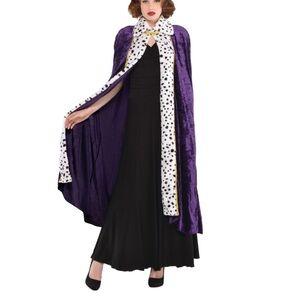 Royal Queen Velour Purple Cape and soft crown